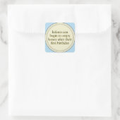 Honey Säugling Warning Light Blue Stickers (Tasche)