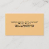 Honey Seller Bee Beekeeper Bee Farm Farmer Shop Visitenkarte (Rückseite)