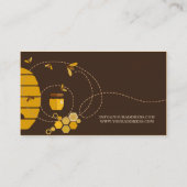 Honey Seller / Beekeeper Bee Seller Shop Farmer Visitenkarte (Rückseite)