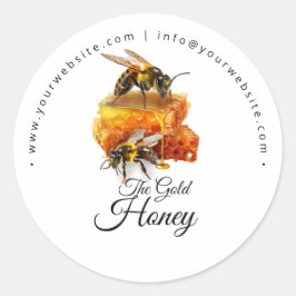 Honey Seller - Beekeeper Runder Aufkleber