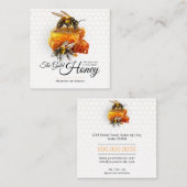 Honey Seller - Imker Quadratische Visitenkarte (Vorne/Hinten)