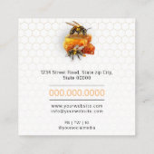 Honey Seller - Imker Quadratische Visitenkarte (Rückseite)