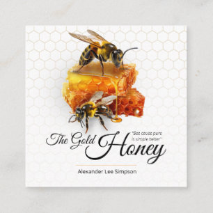 Honey Seller - Imker Quadratische Visitenkarte