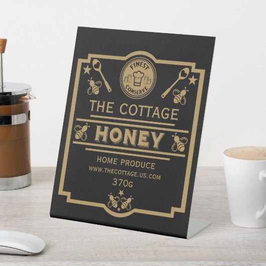 Honey Seller Sockelschild (In SItu)