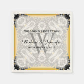 Honey Senard & Black Tribal Liebe Paper Napkins Serviette (Vorderseite)