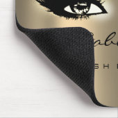 Honey Sepia Gold Makeup Artist Beauty Lashes Mousepad (Ecke)