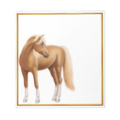 Honey Sorrel Riding Pferd Notizblock (Vorderseite)