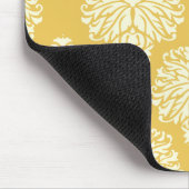 Honey Southern Hütte Damask Mousepad (Ecke)
