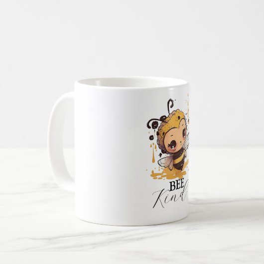 Honey Splash Bee Kaffeetasse (Vorderseite Links)