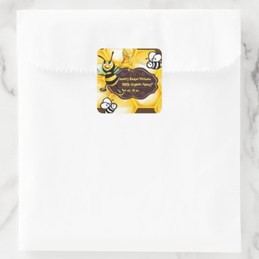 Honey Square Stickers (Tasche)