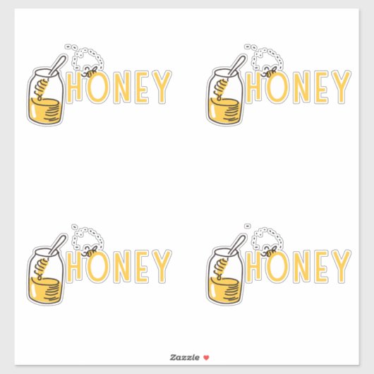 Honey Sticker (Blatt)
