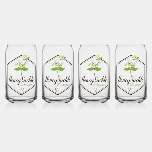 Honey Suckle Design Dosenglas (Vorderseite)
