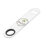 Honey Suckle Design Flaschenöffner (Vorderseite Schrägansicht)