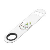 Honey Suckle Design Flaschenöffner (Rückseite Schrägansicht)