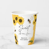 Honey Sweet Wie es kann Baby Dusche Pappbecher (Rückseite)