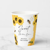 Honey Sweet Wie es kann Baby Dusche Pappbecher (Vorderseite)