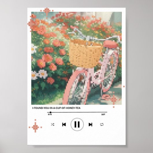 Honey Tea Bicycle - Cotattcore Music Poster (Vorne)