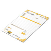 Honey Theme Order Form und Rechnungsnotierung Notizblock (angewinkelt)
