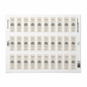 Honey Vintag Skep mit Bienen-Mini-Label (Vorne)