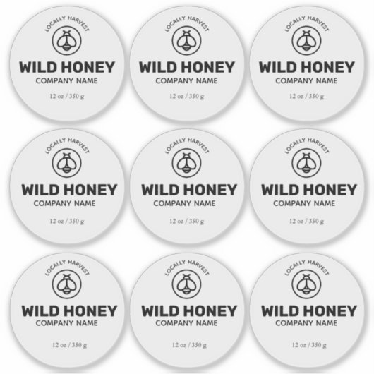 Honey Vinyl Transparent Label (Vorderseite)