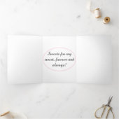 Honey & Waffle Sweet Fun Phrase Artistic Valentine Dreifach Gefaltete Urlaubskarte (Innenseite)