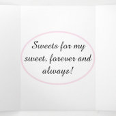 Honey & Waffle Sweet Fun Phrase Artistic Valentine Dreifach Gefaltete Urlaubskarte (Innenseite Mitte)