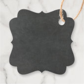 Honey Wedding Modern Chalkboard wollen Geschenkanhänger (Rückseite)