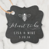 Honey Wedding Modern Chalkboard wollen Geschenkanhänger (Vorderseite)