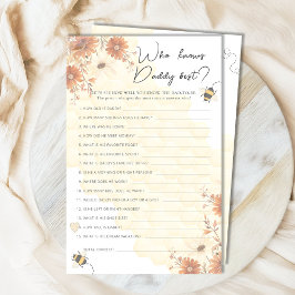 Honey Wildblume Baby Shower kennt Daddy Best