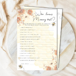 Honey Wildblume Baby Shower kennt Mommy Best