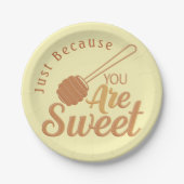 Honey Yellow Rustic Charm Party Pappteller (Vorderseite)