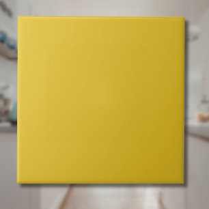 Honey Yellow Solid Color Klassisches Elegant Fliese