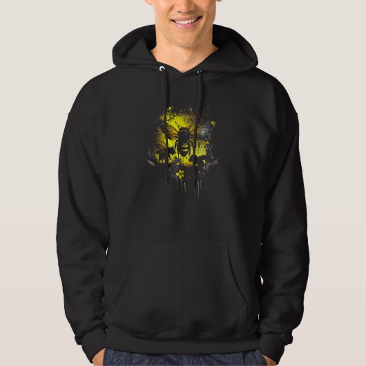 Honeybee and bumble bee for American hive beekeepe Hoodie (Vorderseite)