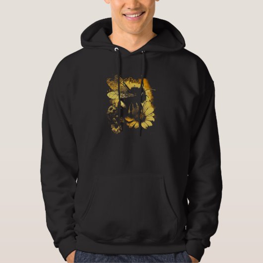 Honeybee and bumble bee for American hive beekeepe Hoodie (Vorderseite)