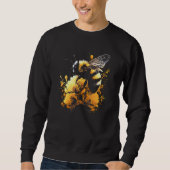 Honeybee and bumble bee for American hive beekeepe Sweatshirt (Vorderseite)