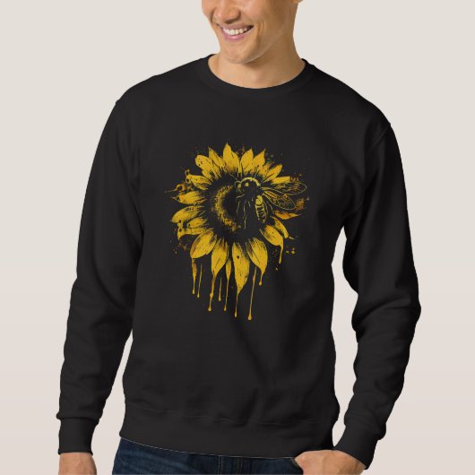 Honeybee and bumble bee for American hive beekeepe Sweatshirt (Vorderseite)