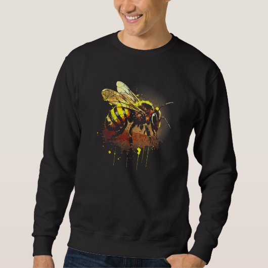 Honeybee and bumble bee for American hive beekeepe Sweatshirt (Vorderseite)