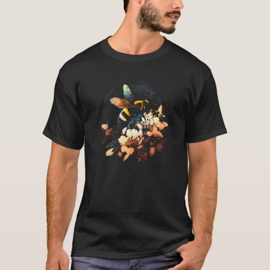 Honeybee and bumble bee for American hive beekeepe T-Shirt (Vorderseite)