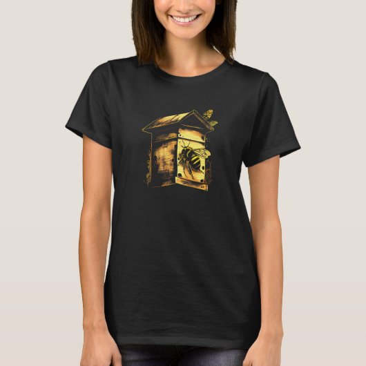 Honeybee and bumble bee for American hive beekeepe T-Shirt (Vorderseite)