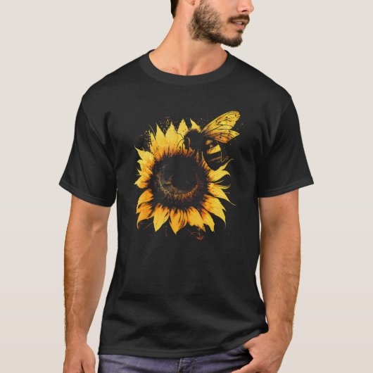 Honeybee and bumble bee for American hive beekeepe T-Shirt (Vorderseite)