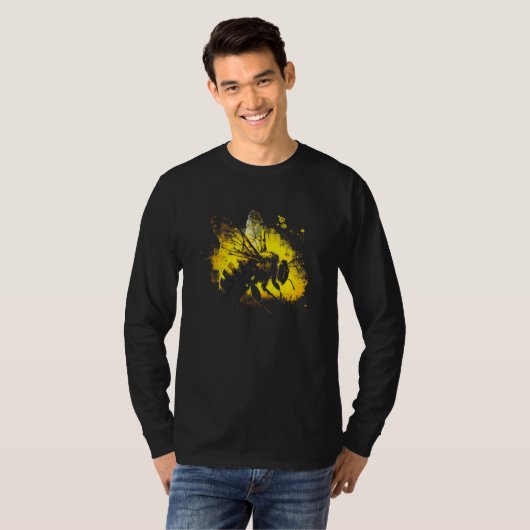 Honeybee and bumble bee for American hive beekeepe T-Shirt (Vorne ganz)
