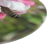 Honeybee & Apple Blossom Glass Cutting Board Schneidebrett (Ecke)