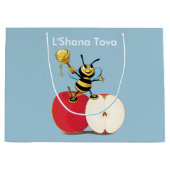 Honeybee Apple Rosh HaShana Große Geschenktüte (Vorderseite)