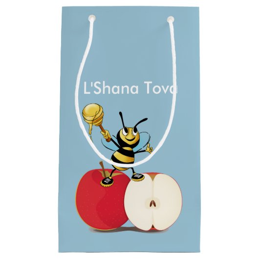 Honeybee Apple Rosh HaShana Kleine Geschenktüte (Vorderseite)