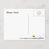 Honeybee Apple Rosh HaShana Postkarte (Rückseite)