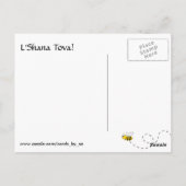 Honeybee Apple Rosh HaShana Postkarte (Rückseite)