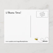 Honeybee Apple Rosh HaShana Postkarte (Rückseite)