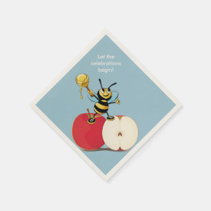 Honeybee Apple Rosh HaShana Serviette