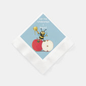 Honeybee Apple Rosh HaShana Serviette (Ecke)