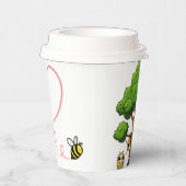 Honeybee Baby Shower Paper Cups Pappbecher (Rechts)